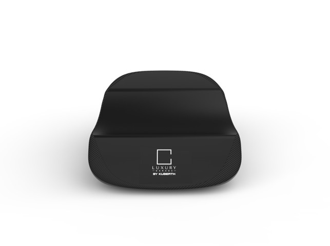 Cuscini per Auto e Moto Anti Ovalizzazione Support stand for mobile devices, featuring a sleek black design.